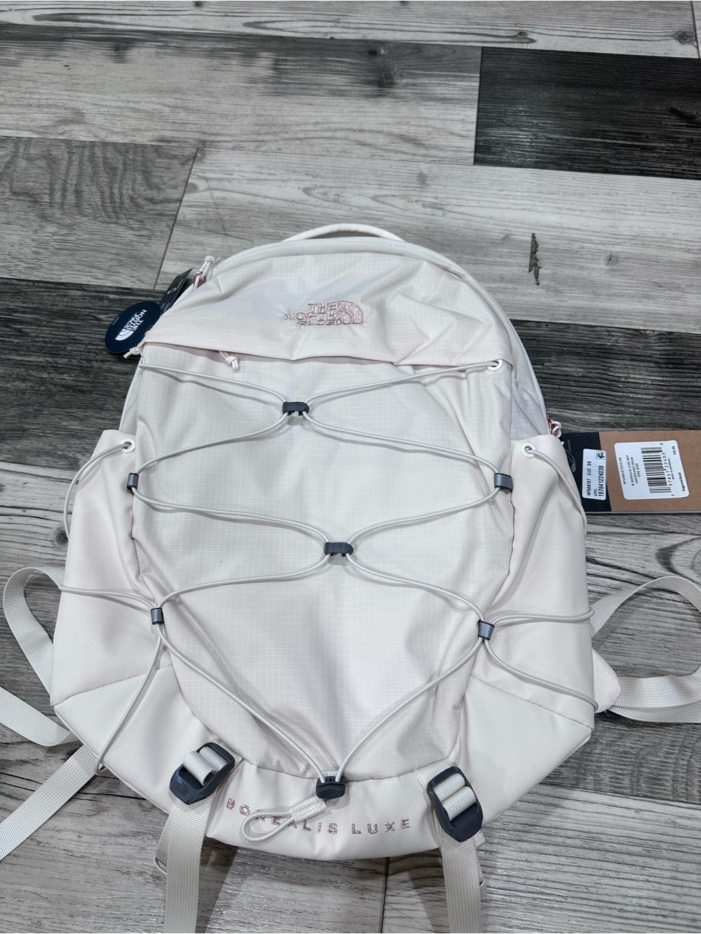 The Northface Women's 27L Borealis Luxe Backpack Gardenia White/Burnt Coral Meta - Picture 2 of 16